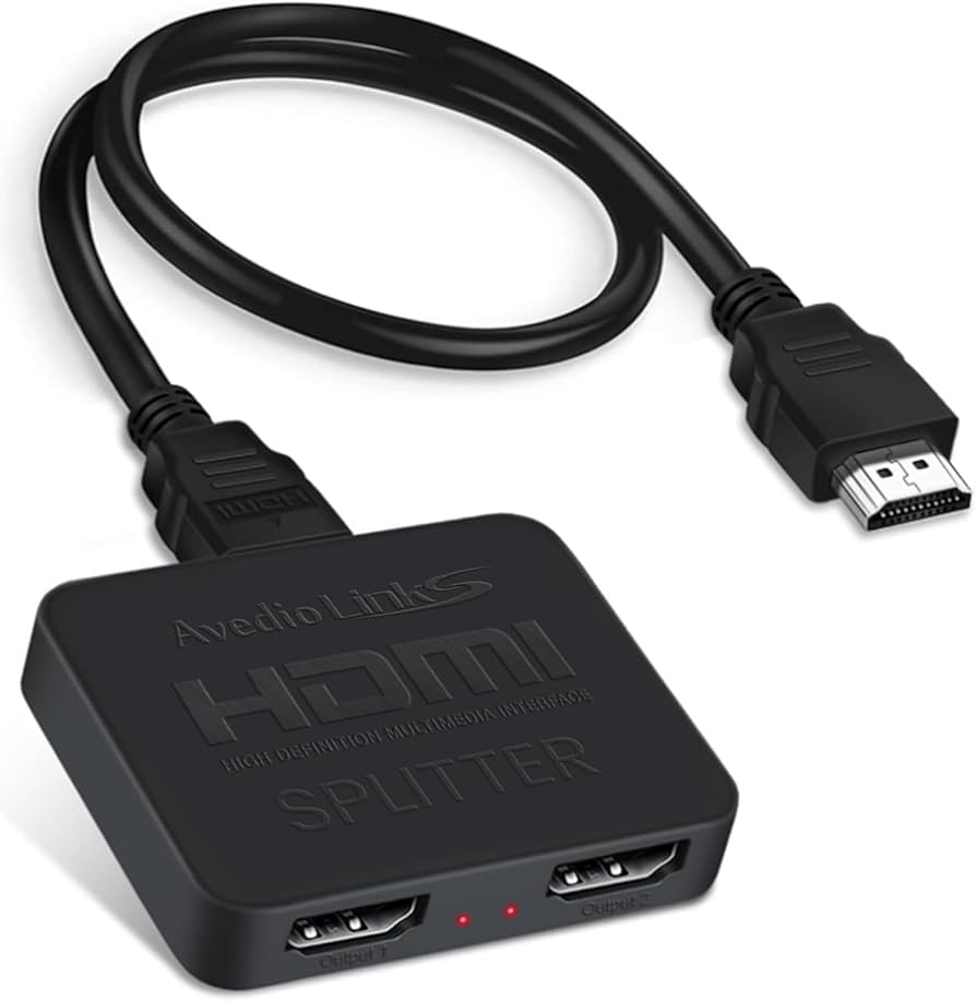【オサリバン】HDMI分配器付フルHD24型液晶モニター+アーム Amazon | 【4K@60Hz安定版】avedio links HDMI 分配器 1入力2